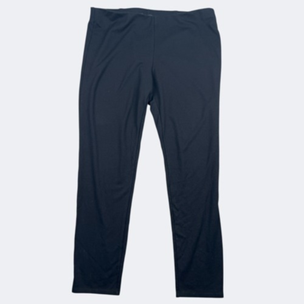 Eileen Fisher Pants Womens XL‎ Black High Rise Ankle Jersey Pull On Stretch